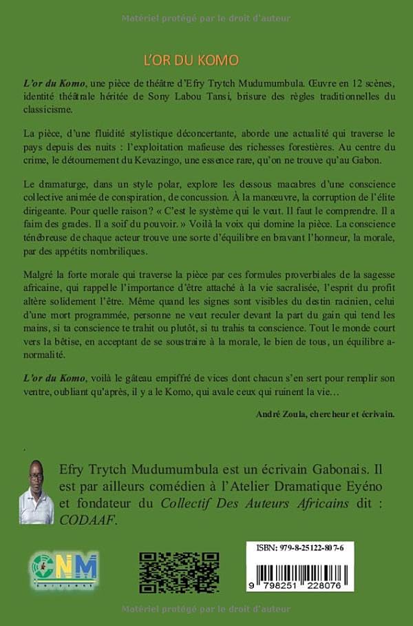 L'or du Komo d'Efry Trytch Mudumumbula